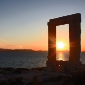 Porte du temple dédié à Apollon - Naxos - Grèce